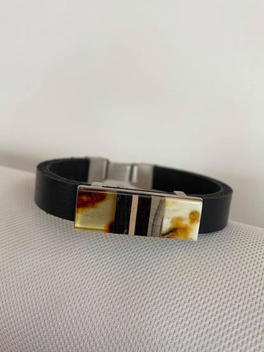 Unikates Armband mit Bernstein